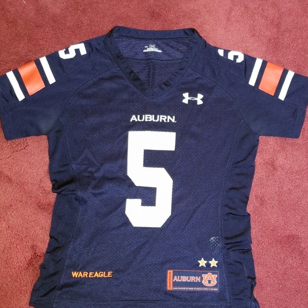 Kids size small Auburn Under Armor Jersey